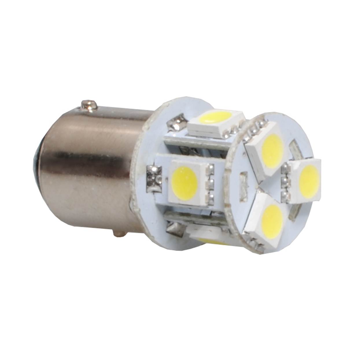 2 ampoules BA9S avec 8 LED blanche