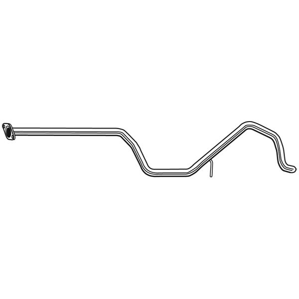 1 tube d'échappement intermédiaire Walker 10678