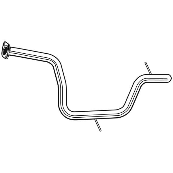 1 tube d'échappement intermédiaire Walker 10679