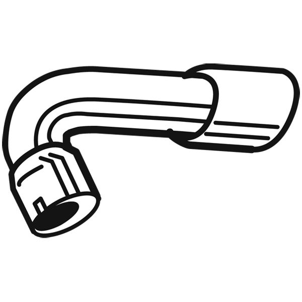 1 tube d'échappement intermédiaire Walker 10731