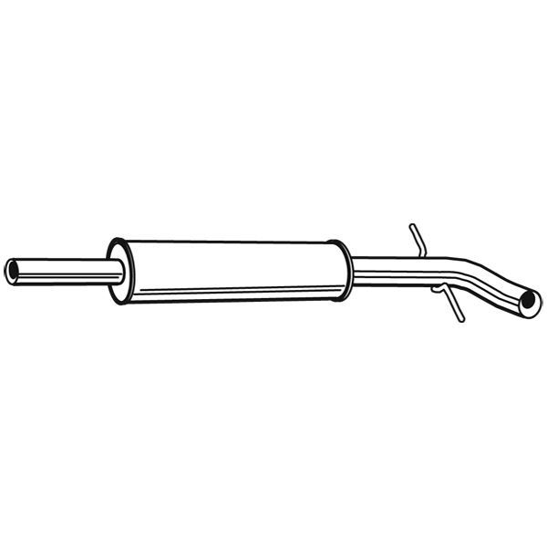 1 silencieux d'échappement intermédiaire Walker 24058