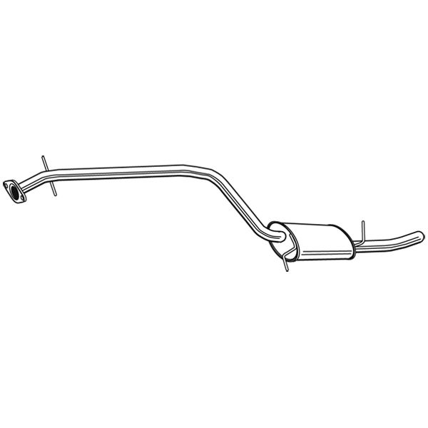 1 silencieux d'échappement intermédiaire Walker 24083