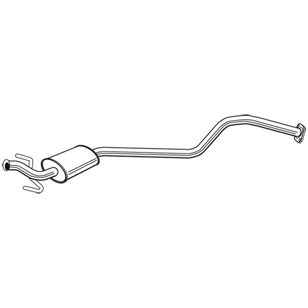 1 silencieux d'échappement intermédiaire Walker 24093