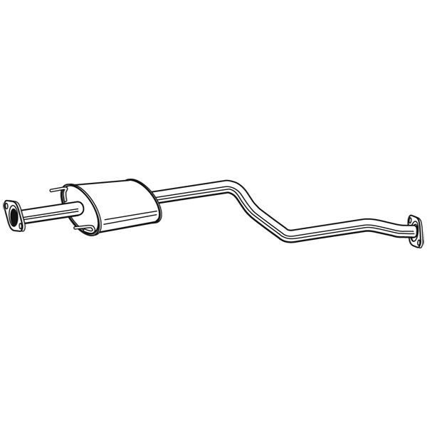 1 silencieux d'échappement intermédiaire Walker 24175