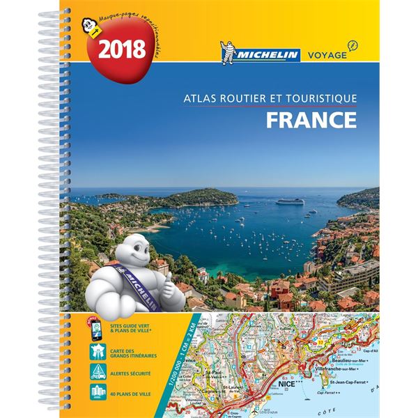 Atlas routier à spirale France 2018 Michelin