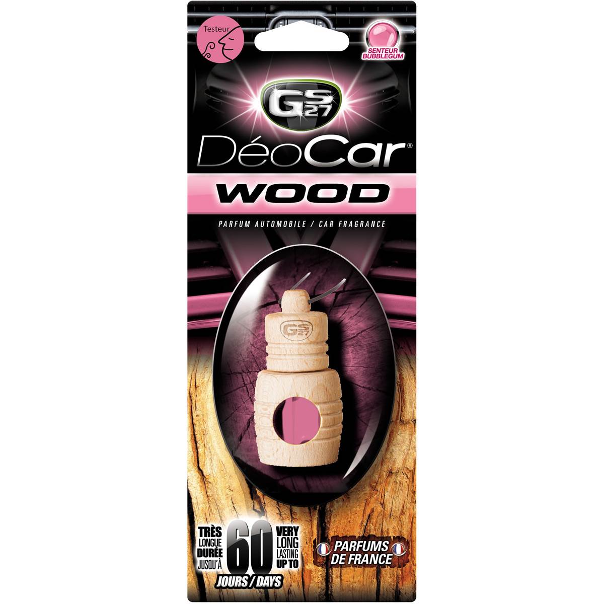 Désodorisant Deocar Wood Gs27 - Bubble Gum