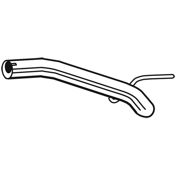 1 tube d'échappement intermédiaire Walker 10725