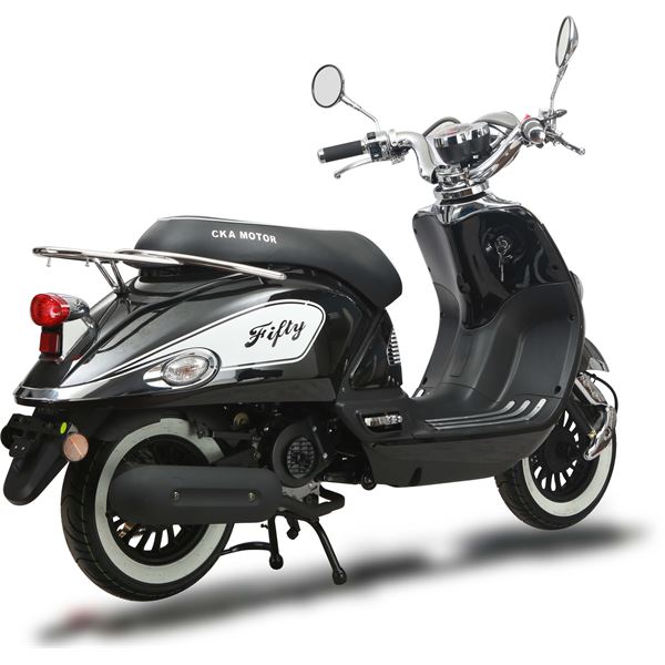 Scooter thermique 50 cm³ 4T Euro 4 CKA Fifty noir brillant Eurocka