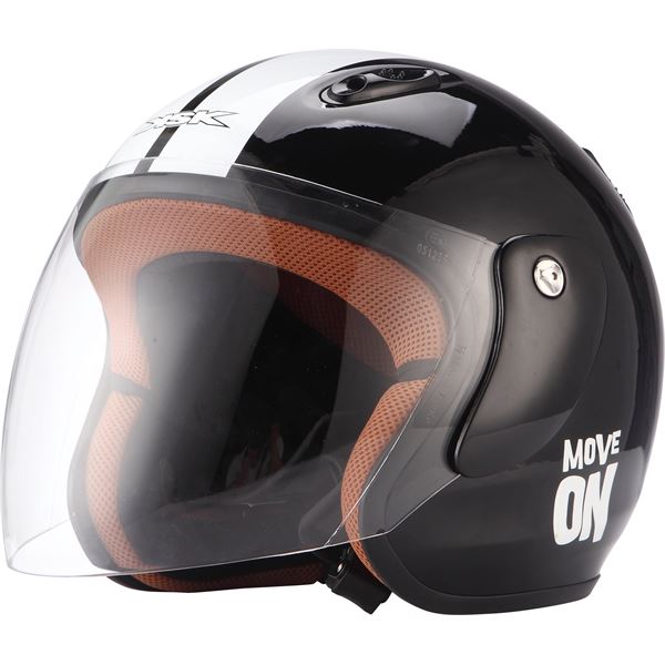 Casque moto Jet Move On noir taille S KSK