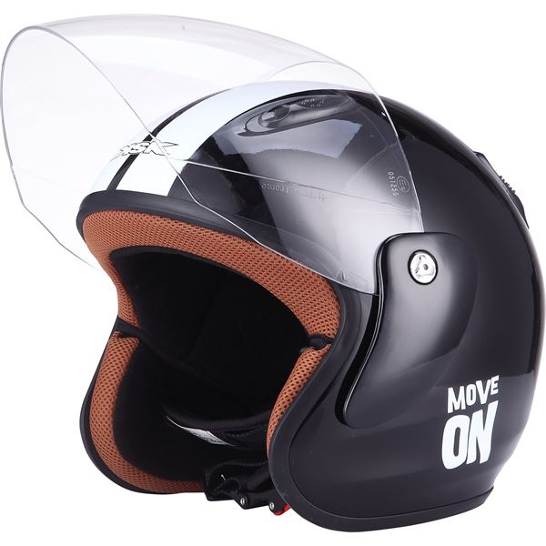 Casque moto Jet Move On noir taille S KSK