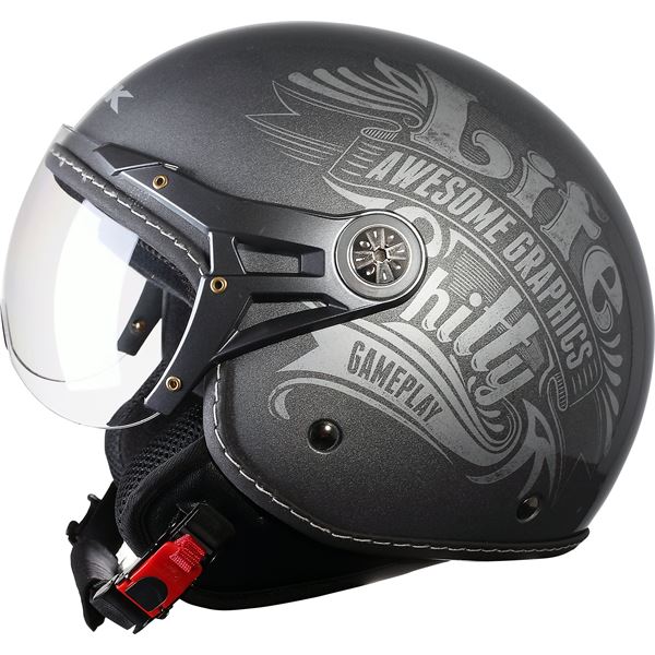 Casque moto Jet Tattoo On blanc taille L KSK