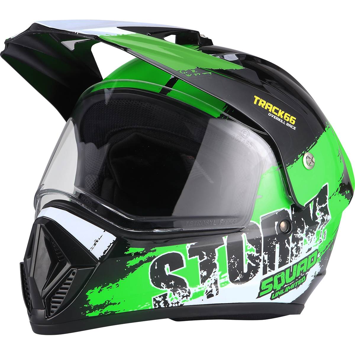 Casque Moto Cross Storm Vert Taille M Eole