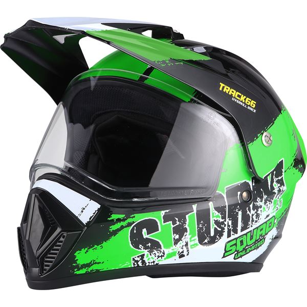 Casque moto cross Storm vert taille L EOLE