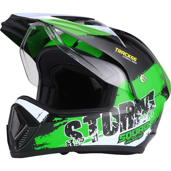 Casque moto cross Storm vert taille L EOLE