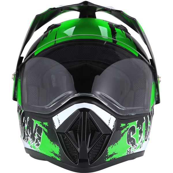 Casque moto cross Storm vert taille L EOLE
