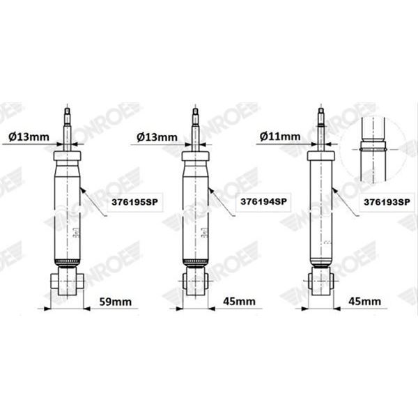 1 amortisseur arrière Monroe 376194SP
