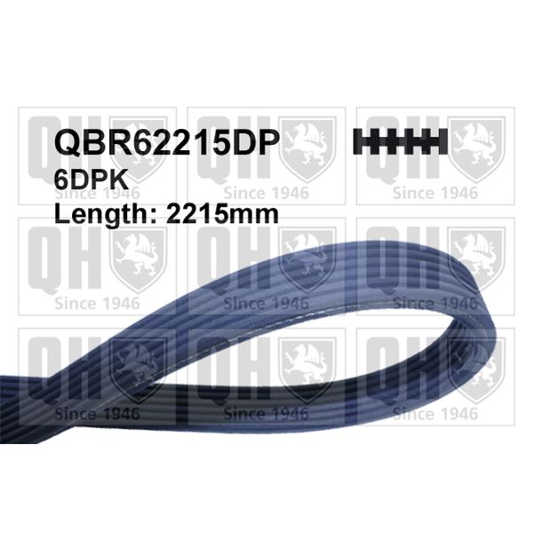 1 courroie d'entrainement Quinton Hazell QBR62215DP