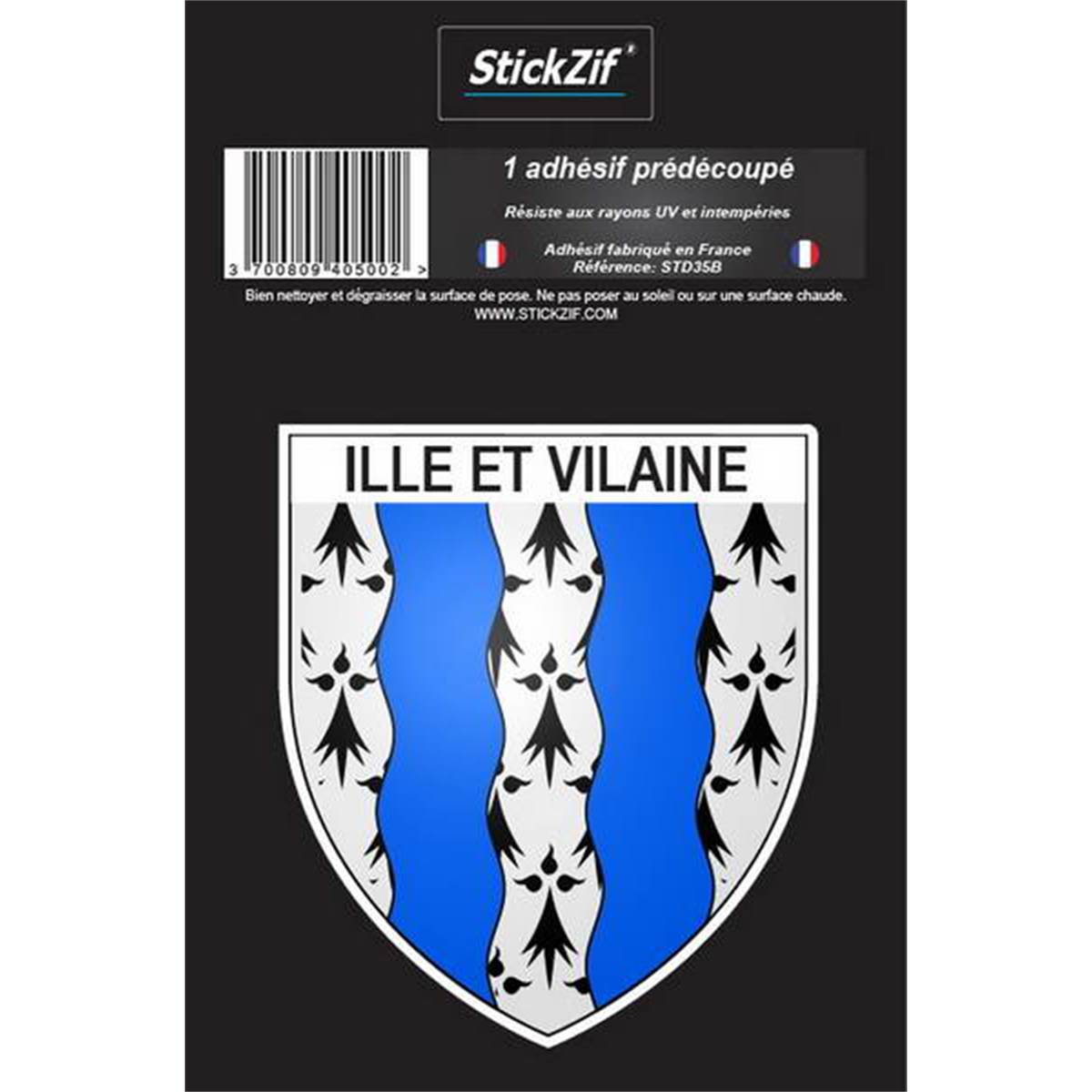 Adhésif "département" Blason Ille-et-vilaine