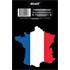 1 ADHÉSIF "PAYS" CARTE FRANCE