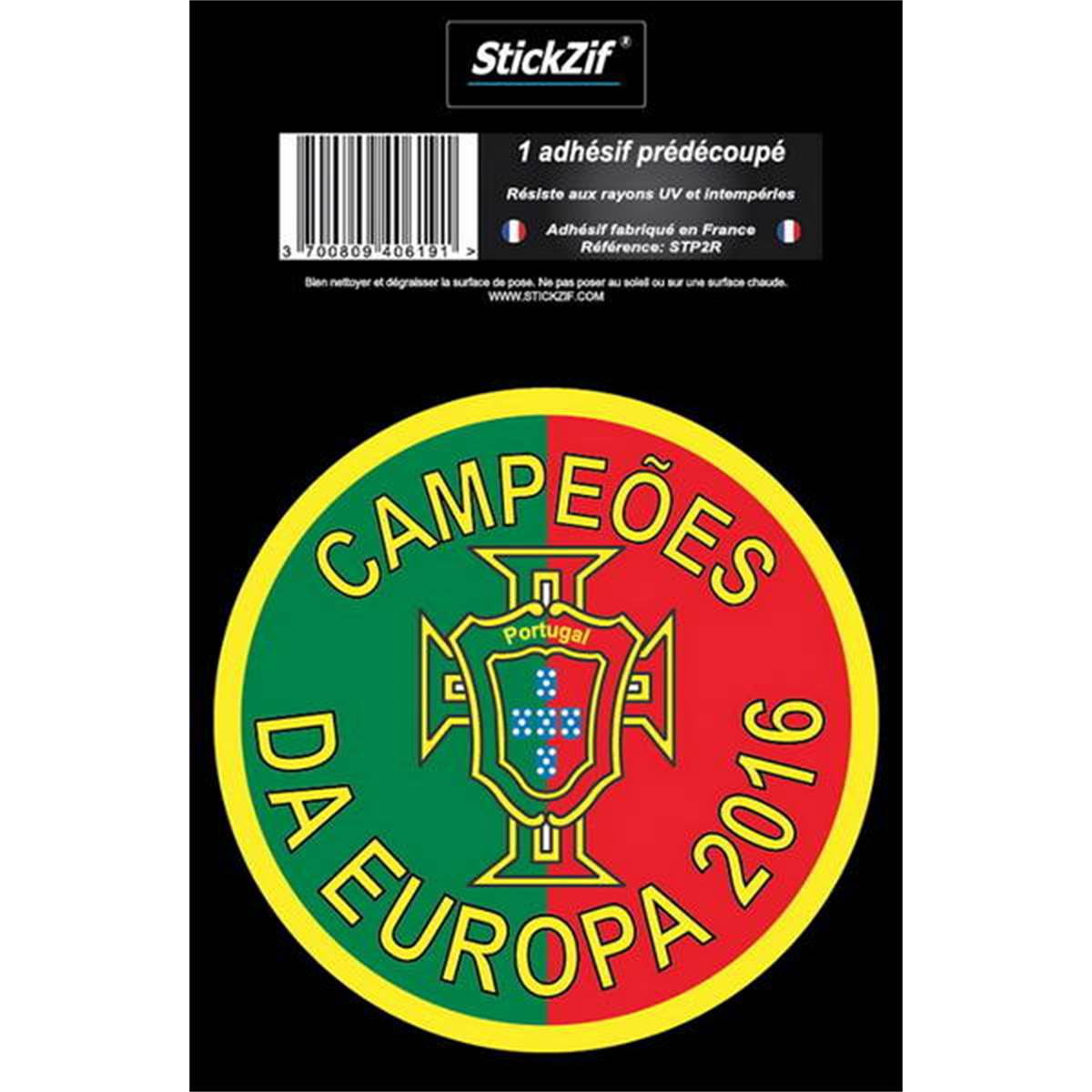 Adhésif "pays" Croix Du Portugal "campeões Da Europa 2016"