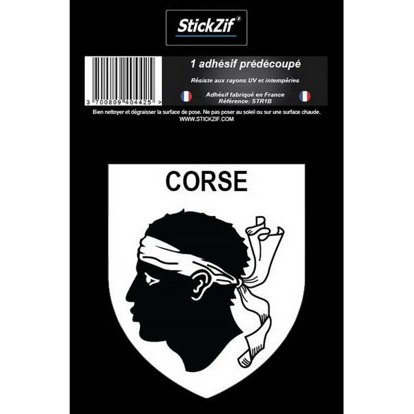 1 ADHÉSIF "RÉGION" BLASON CORSE