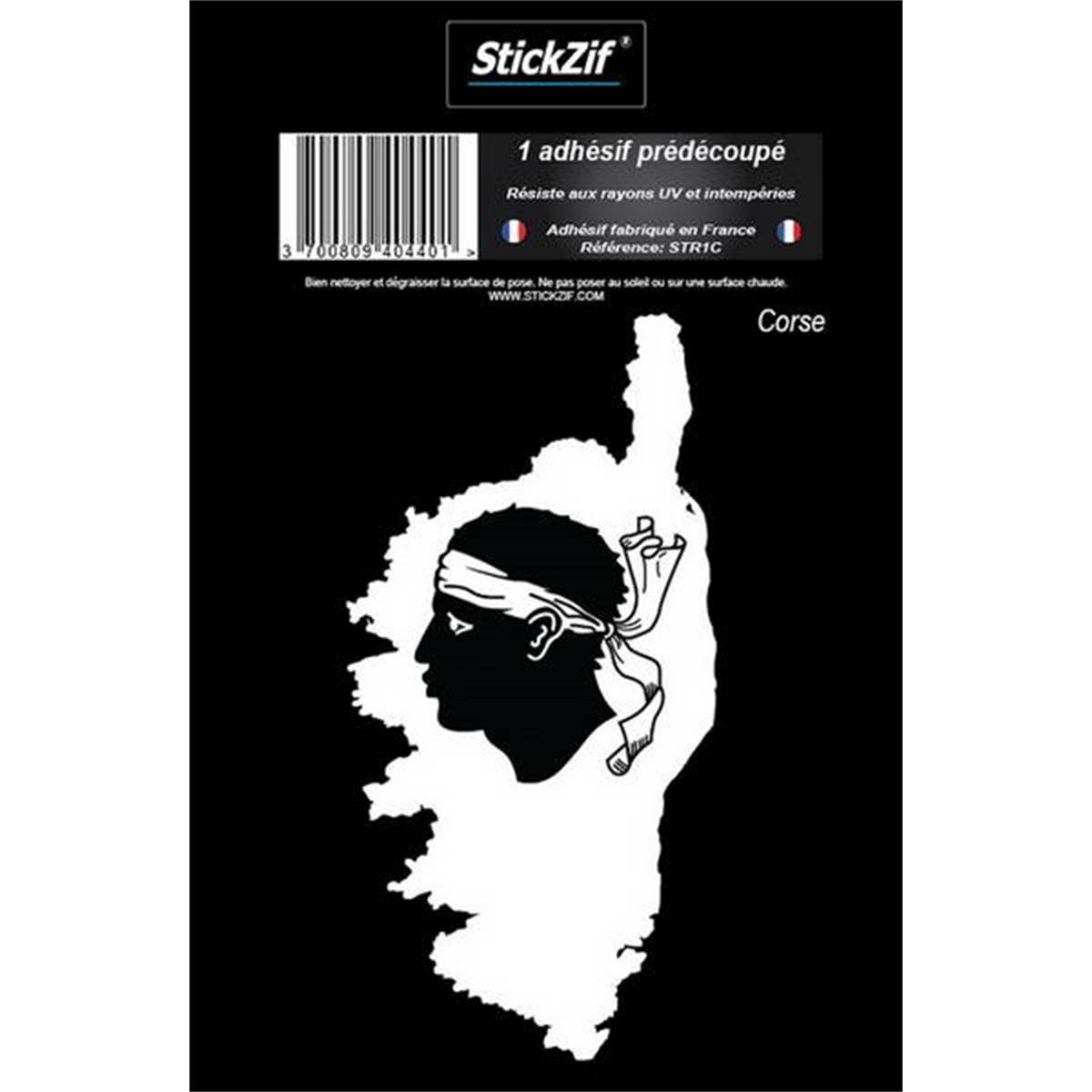 Adhésif "région" Carte Corse