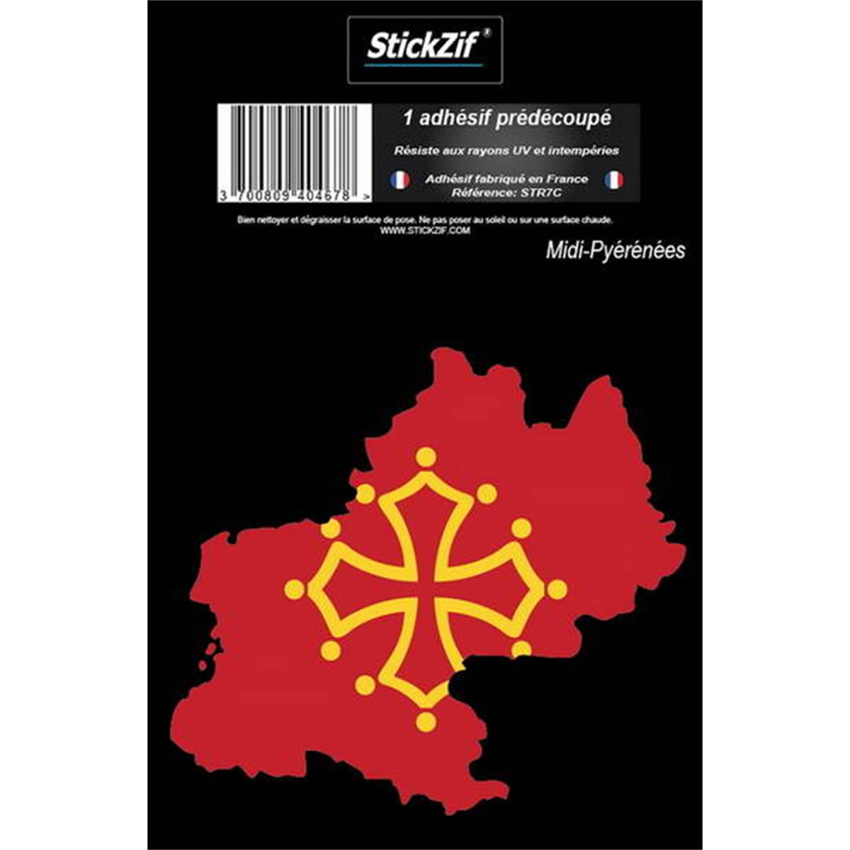 Adhésif "région" Carte Occitanie