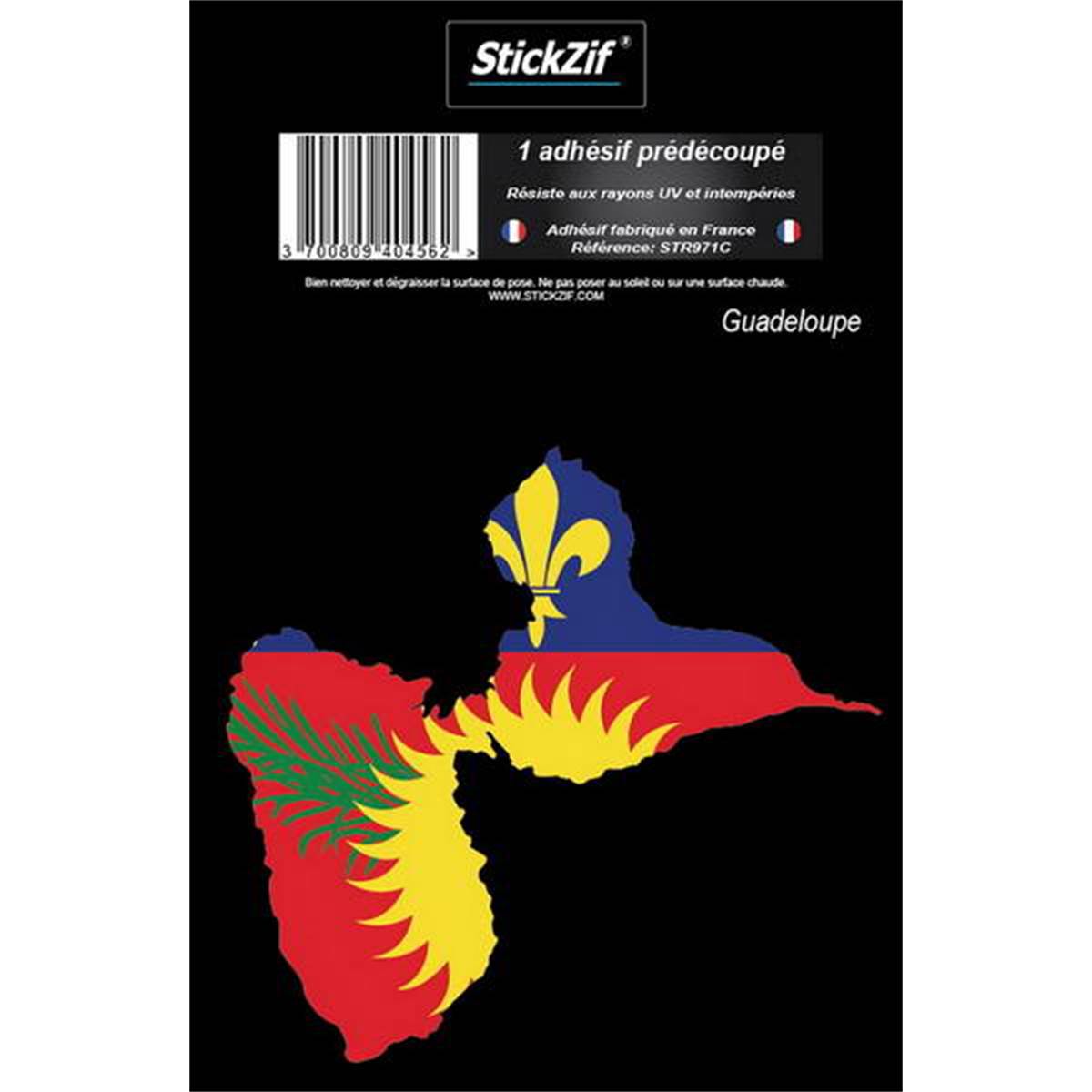 Adhésif "région" Carte Guadeloupe