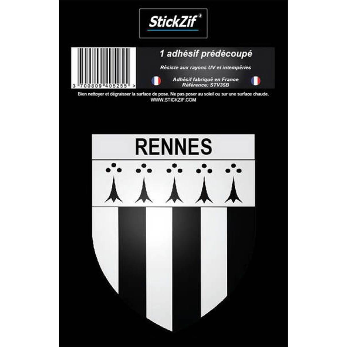 Adhésif "ville" Blason Rennes