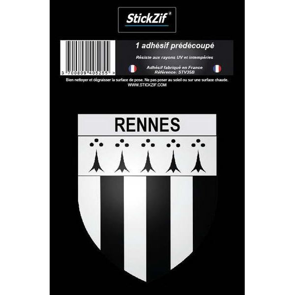 1 ADHÉSIF "VILLE" BLASON RENNES