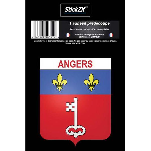 1 ADHÉSIF "VILLE" BLASON ANGERS