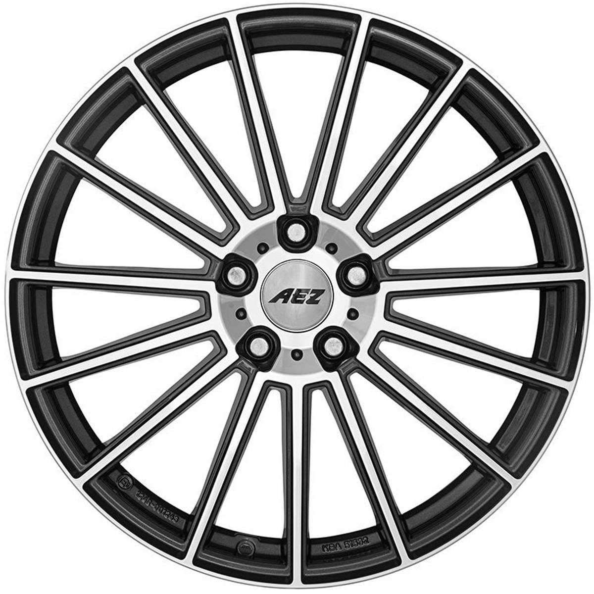 Jante Alu Aez 18 Pouces Gunmetal / Face Miroir