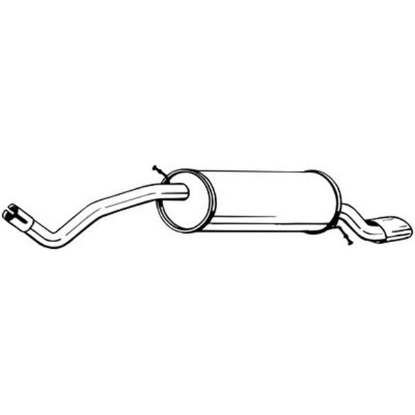 1 silencieux d'échappement arrière Bosal 279495