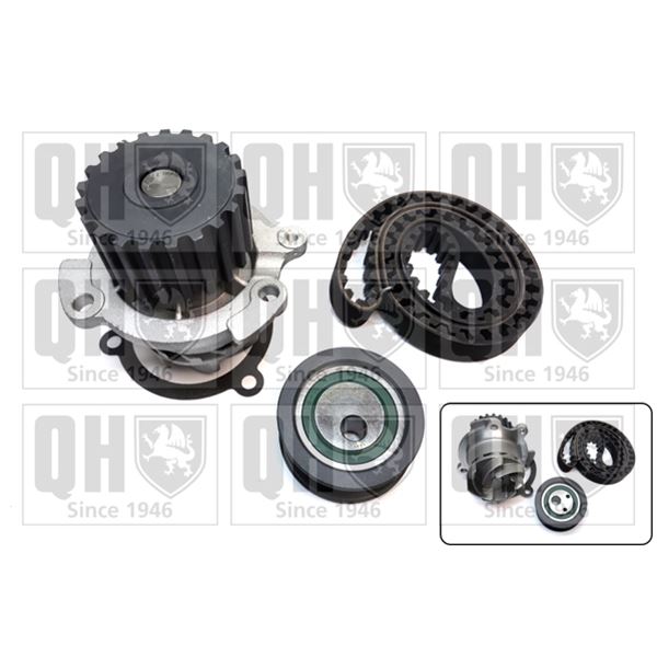 1 kit de distribution + 1 pompe à eau Quinton Hazell QBPK8501