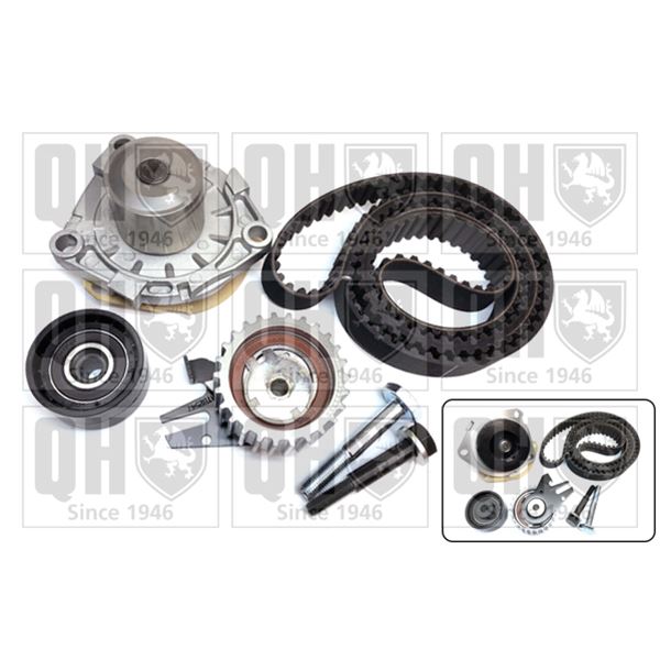 1 kit de distribution + 1 pompe à eau Quinton Hazell QBPK8930