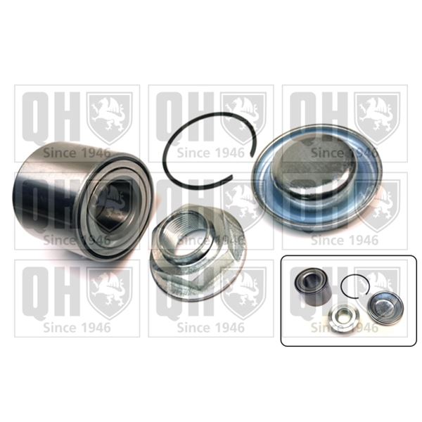 1 kit de roulement de roue arrière Quinton Hazell QWB1571