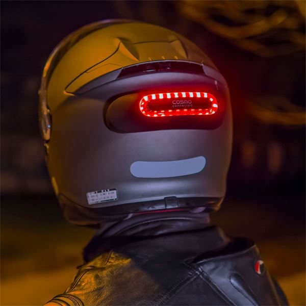 Feu de freinage amovible COSMO MOTO Noir Brillant