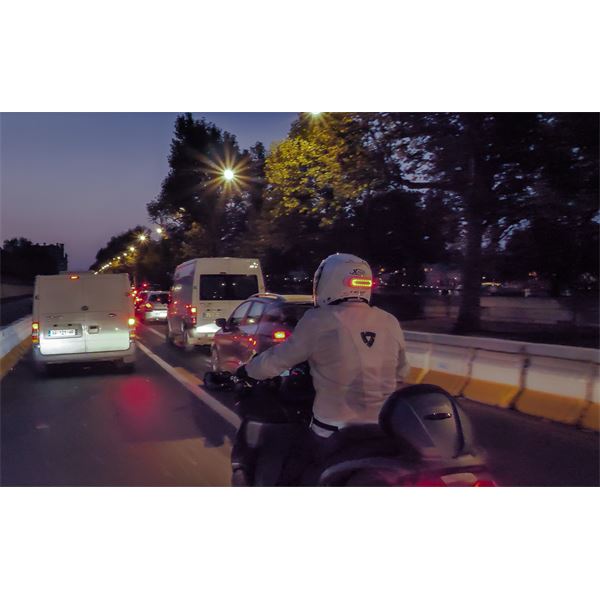 Feu de freinage amovible COSMO MOTO Blanc Brillant