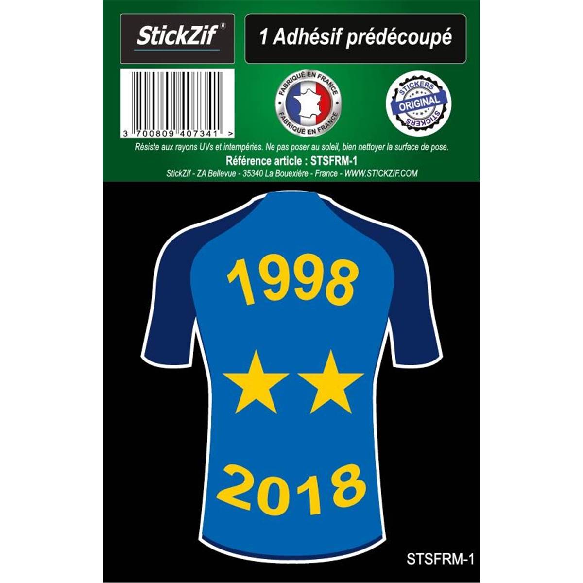 Adhésif Foot Champions Du Monde 2018 Maillot