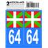 ADH DEPT 64 DRAPEAU BASQUE