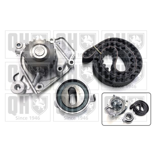 1 kit de distribution + 1 pompe à eau Quinton Hazell QBPK2180