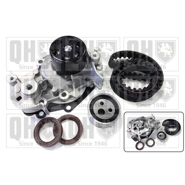 1 kit de distribution + 1 pompe à eau Quinton Hazell QBPK2392