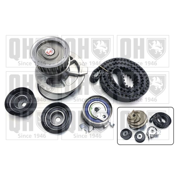 1 kit de distribution + 1 pompe à eau Quinton Hazell QBPK6240