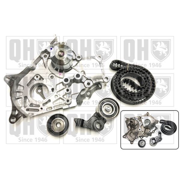 1 kit de distribution + 1 pompe à eau Quinton Hazell QBPK7031
