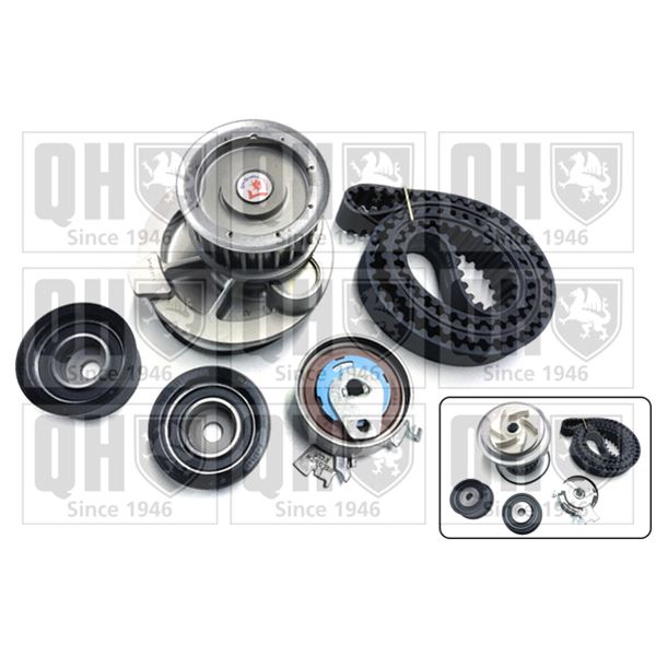 1 kit de distribution + 1 pompe à eau Quinton Hazell QBPK7300