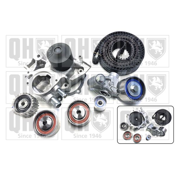 1 kit de distribution + 1 pompe à eau Quinton Hazell QBPK7690