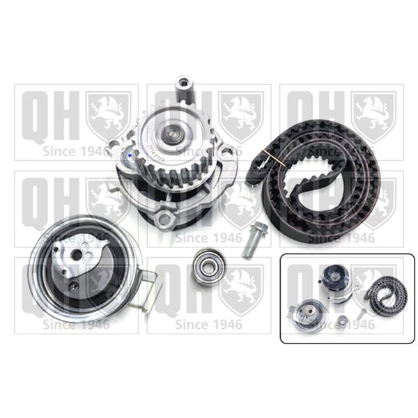 1 kit de distribution + 1 pompe à eau Quinton Hazell QBPK7871