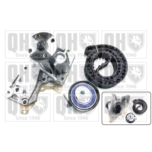 1 kit de distribution + 1 pompe à eau Quinton Hazell QBPK8790