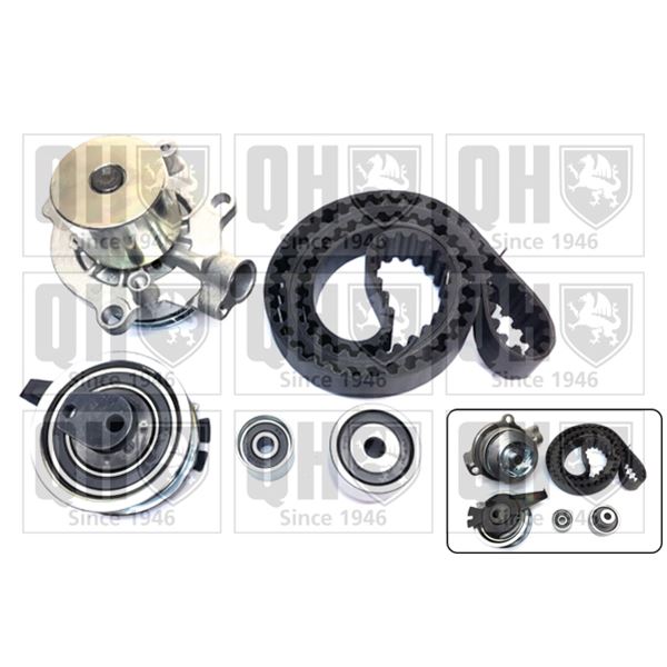 1 kit de distribution + 1 pompe à eau Quinton Hazell QBPK8980