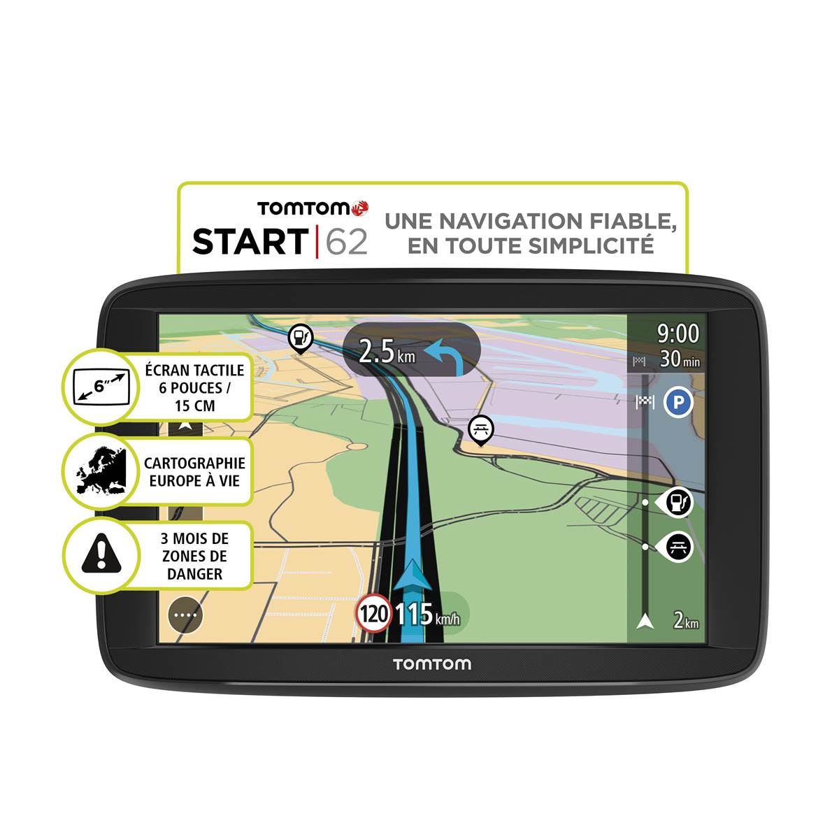 Tomtom Start 62 Europe 48 Pays Tmc